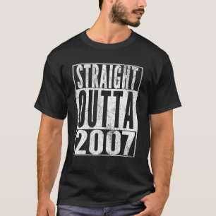 T-shirt Straight Outta 2007 16e cadeau d'anniversaire 16 a