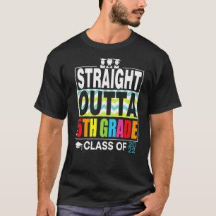 T-shirt Straight Outta 5e année Graduation Boys Girls 20