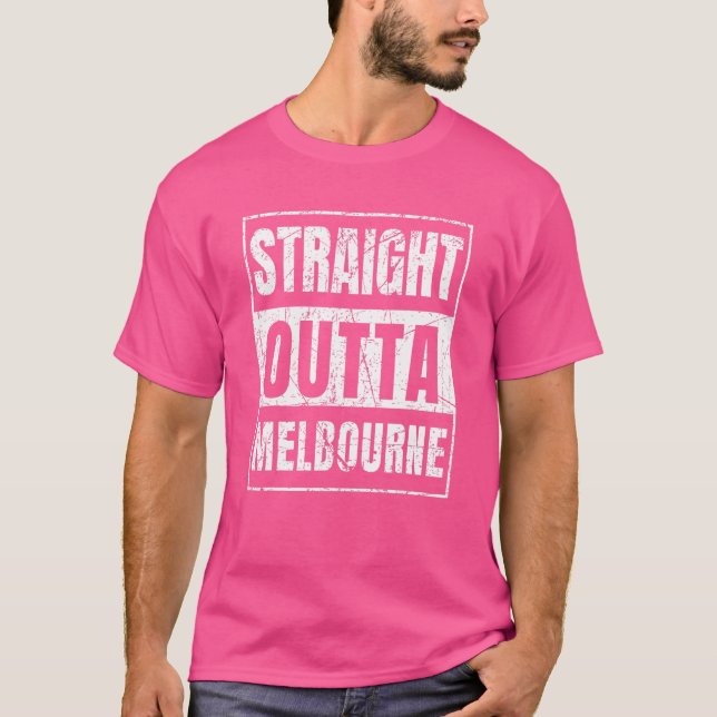 T-shirt Straight Outta Melbourne Floride (Devant)