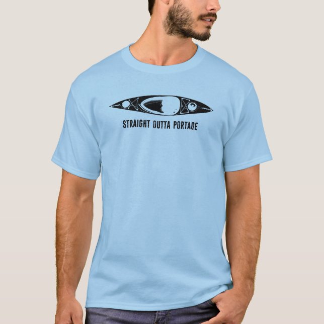 T-shirt Straight Outta Portage Kayak (Devant)