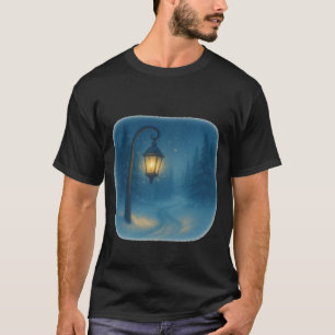 T-Shirt-Straßenlaterne im Schnee T-Shirt
