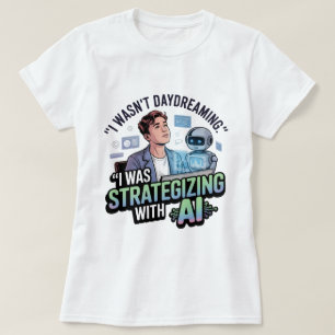 T-shirt Stratégie avec l'IA - Drôle Slogan de rêve