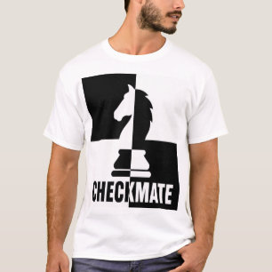 T-shirt Stratégie de Cavalier d'Échecs Échec et Mat