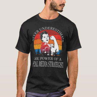 T-shirt Stratégie des médias sociaux