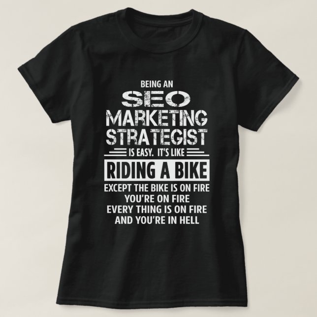 T-shirt Stratégie marketing SEO (Design devant)