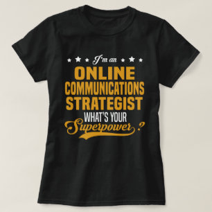 T-shirt Stratégique des communications en ligne