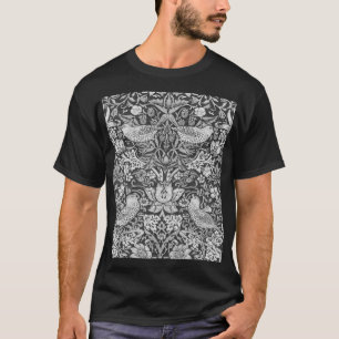 T-shirt Strawberry Thief Grey, William Morris