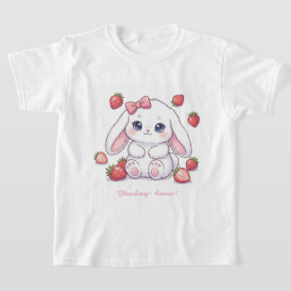 T-shirt Strawberry Wonderland Bunny - Anime Style Kawaii