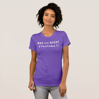 T-shirt #StreamerGirl Twitch violet allemand