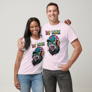 T-shirt Street Cat DJ Attitude – Art de la mode audacieuse