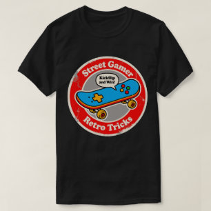T-shirt Street Gamer Retro Tricks Skate Fun