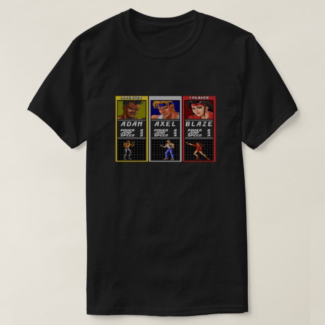 T-shirt Street of Rage Classic (Design devant)