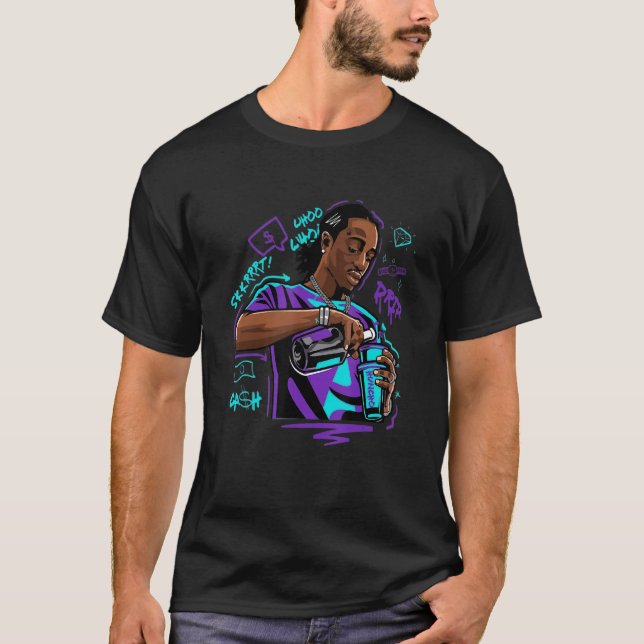 T-shirt Street Style Homme Boire Quelque Chose Collab Chau (Devant)