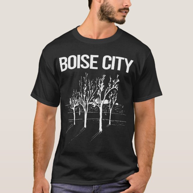 T-shirt Street Trees Boise City (Devant)