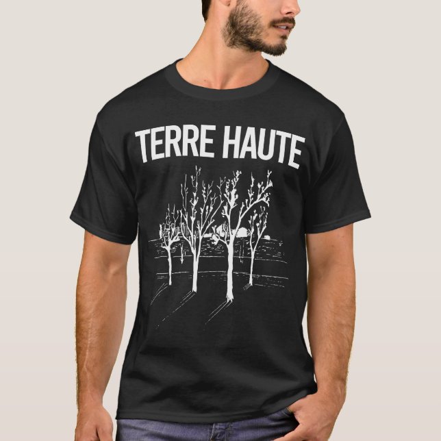 T-shirt Street Trees Terre Haute (Devant)