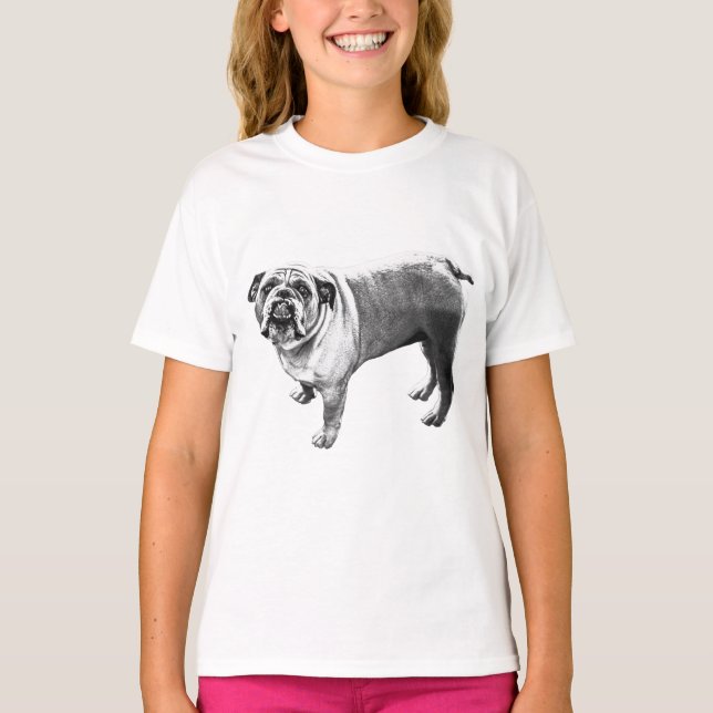 T-shirt Street Walk, Bulldog Bright (Devant)