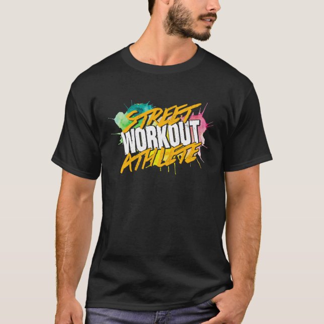 T-shirt Street Workout Athlete Gymnastics Fitness Calisthe (Devant)