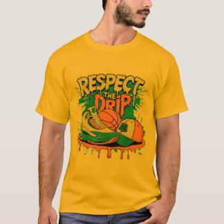 T-Shirt Streetwear Basket-ball Respectez Le Dégoul