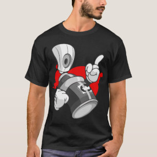 T-shirt Streetwear des hommes : Caractère de boîte de jet