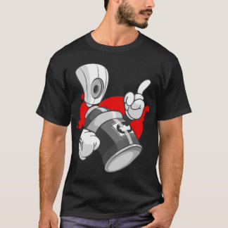 T-shirt Streetwear des hommes : Caractère de boîte de jet