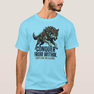 T-shirt Strength Is Endurance Wolf – Conquérir dès