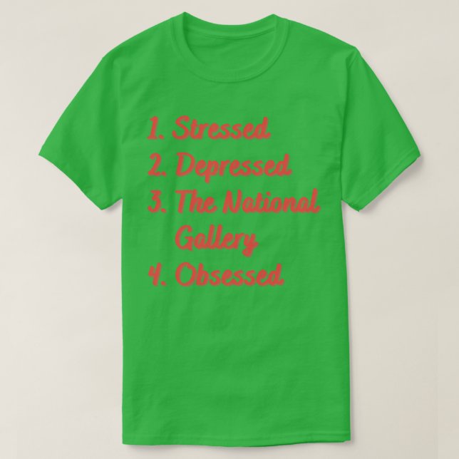 T-shirt Stress Déprimé La Galerie Nationale (Design devant)