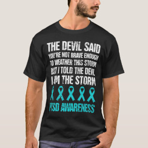 T-shirt Stress post-traumatique stressé Sensibilisation à 