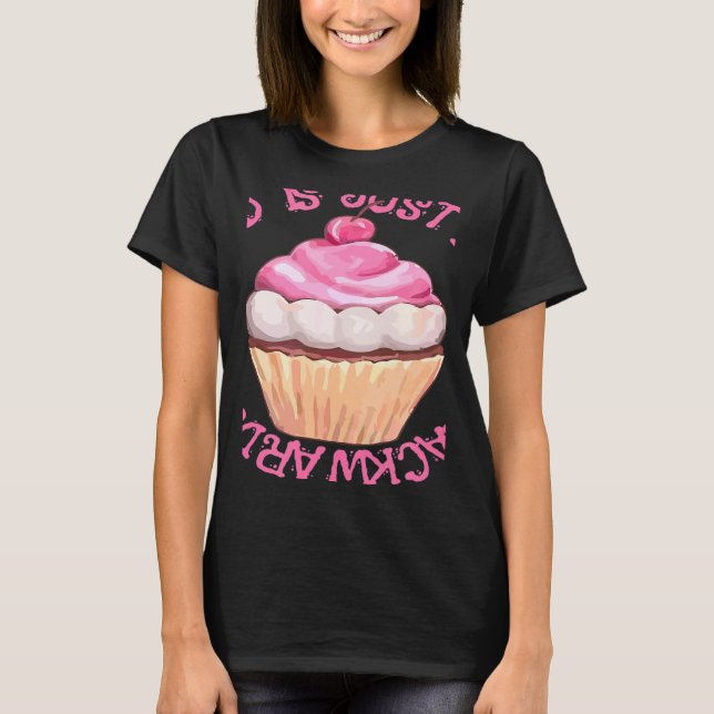 T-shirt Stressed Is Just Desserts Backwards  Cupcake (Devant)