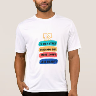 T-shirt Strict Streaming Diet : Plus De Spectacles, Moins 