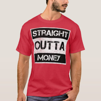T-shirt Stright Outta Argent Vintage Souvenir désorganisé