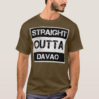 T-shirt Stright Outta Davao City Philippines Vintage Dist