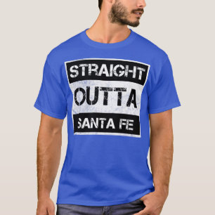 T-shirt Stright Outta Père Noël Fe New Mexico Distres Vint