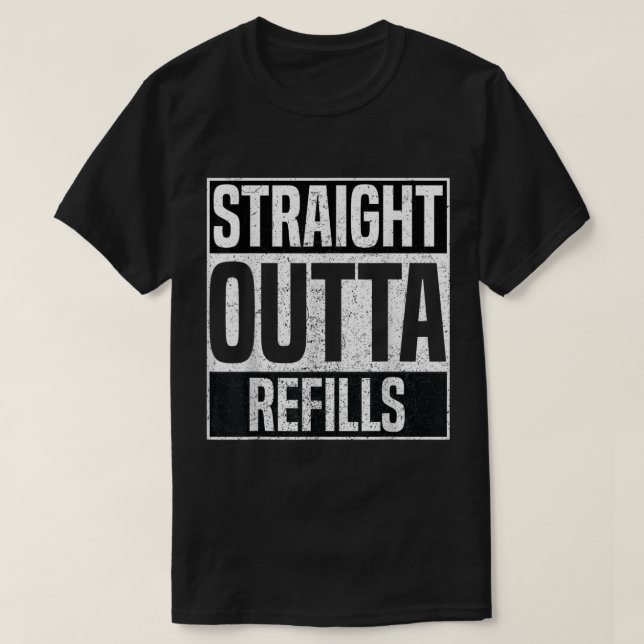 T-shirt Stright Outta recharge Funny Pharmacy Technician P (Design devant)