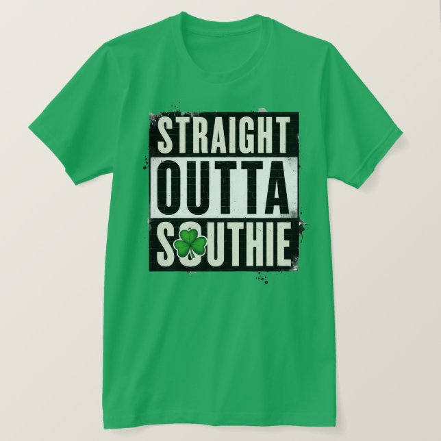 T-shirt Stright Outta Southie Boston (Design devant)