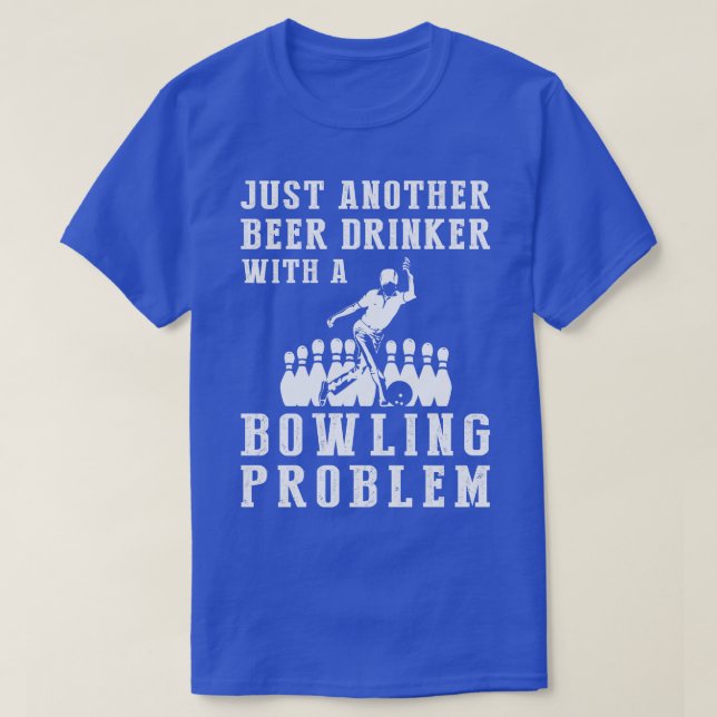T-shirt Strike Sip A Hilarious Tee for Bowling and Beer En (Design devant)
