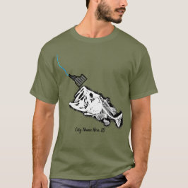 T-SHIRT STRIKING PATRIOT ID -CUSTOM CITY NAME ONE BAD BASS