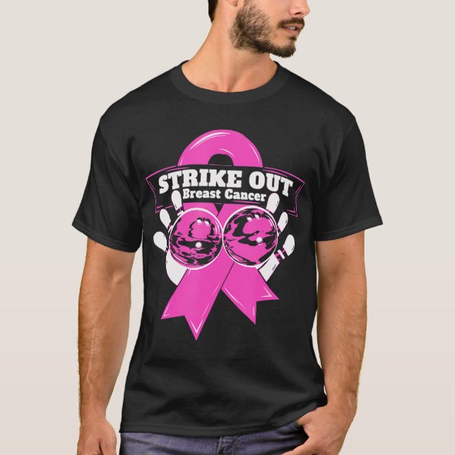 T-shirt Striout Breast Cancer Awareness Bowling (Devant)