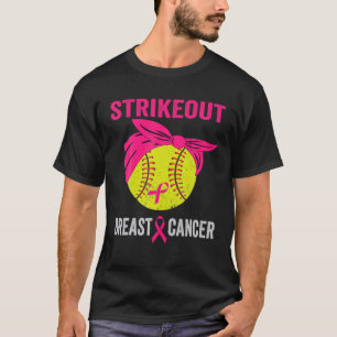 T-shirt Striout Breast Cancer Awareness Softball Mama F