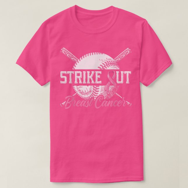 T-shirt Striout Cancer du Sein Baseball Cancer du Sein Aw (Design devant)