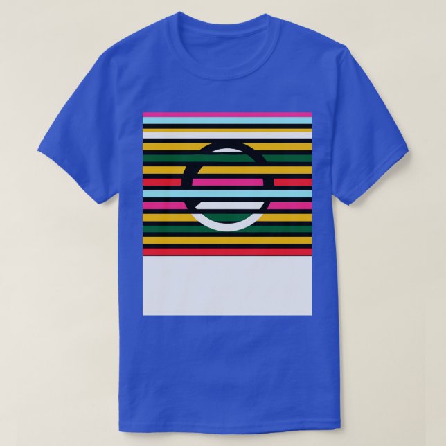 T-shirt Stripes Couleurs BAUHAUS 4 (Design devant)