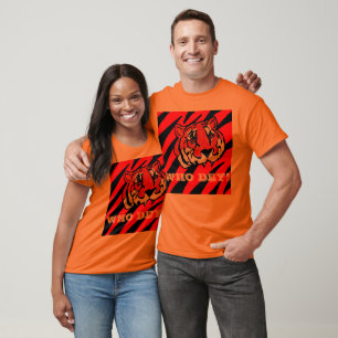 T-SHIRT STRIPES ORANGE ET NOIR
