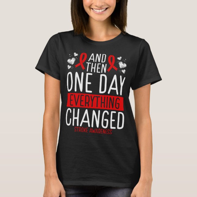 T-shirt Stroke Awareness Ribbon Warrior Stroke Awareness (Devant)