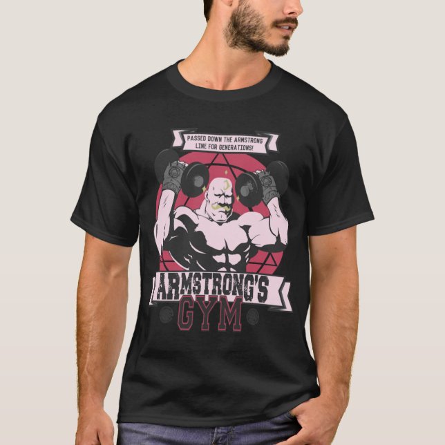 T-shirt Strong Arm Gym vintage (Devant)