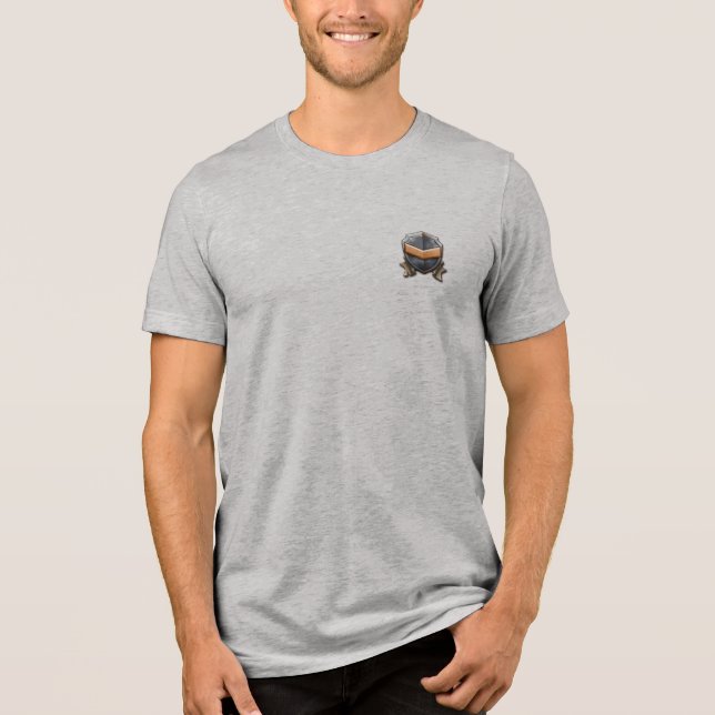 T-Shirt "Strong Silhouette" bleibe Tri-Blend Shirt (Vorderseite)