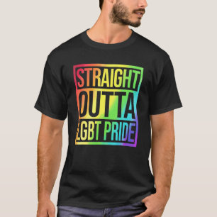 T-shirt Strright Outta LGBT Pride LGBT Pride Mois Gay Les