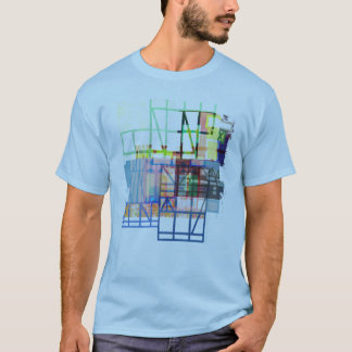 T-shirt structure in blue