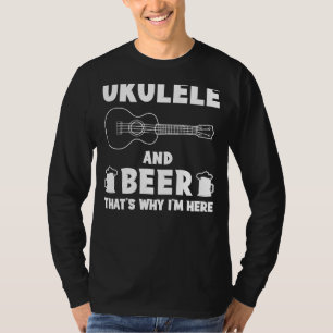 T-shirt Strum et Sip avec Ukulele et la bière Tee   Musica