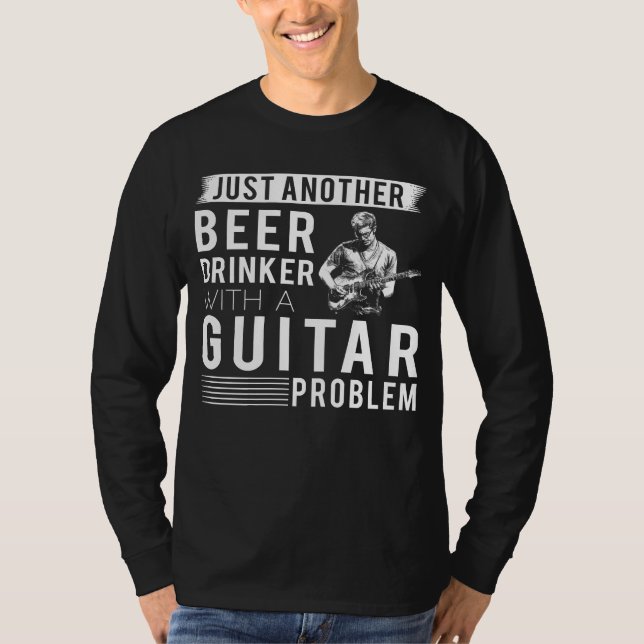 T-shirt Strums & Sips : Just Another Beer Drinker with Gu (Devant)