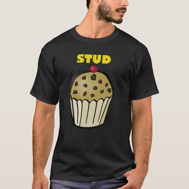 T-shirt Stud Muffin Workout Exercise Fitness Humor Muscle (Devant)