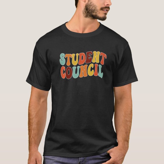 T-shirt Student Council Groovy Vibes Premium (Devant)